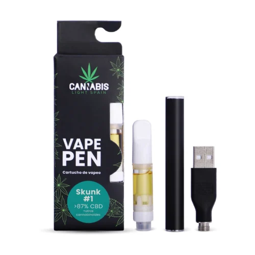 CBD Vape Pen USB + Cartucho CBD Skunk1 85% Cannabinoides