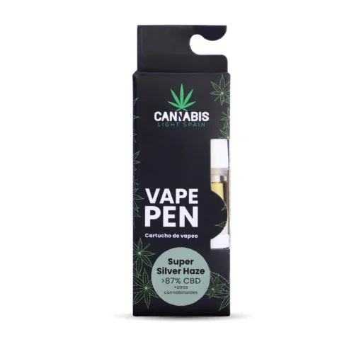 CBD Vape Pen USB + Cartucho CBD Super Silver Haze 85% Cannabinoides